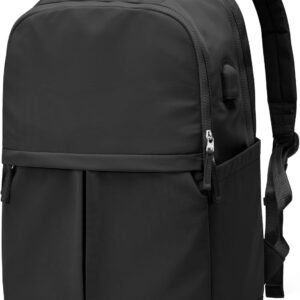 Black Laptop Backpack for Women  Gym Work Teacher Backpack for Men Lightweight Commuter Backpack with Laptop Compartment Large Travel Backpack Casual Daypack Backpacks