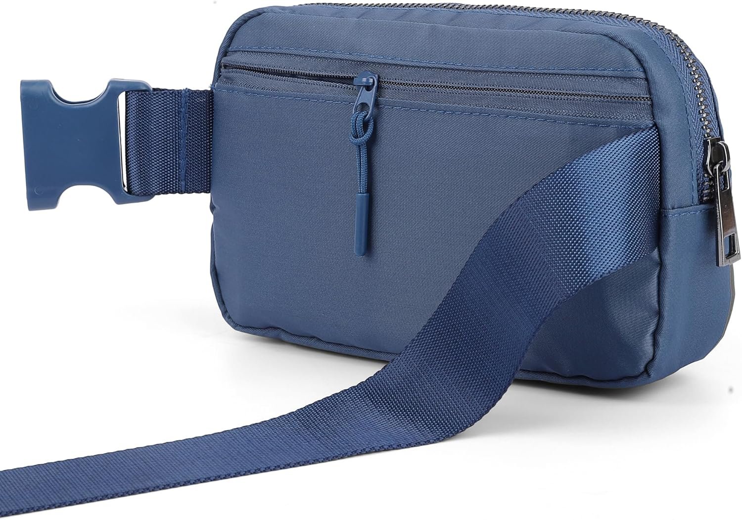 Mini Fanny Pack Blue Belt Bag for Women and Men, Fashionable Waterproof Waist Pack with Adjustable Strap for Traveling, Hiking, Jogging, Cycling