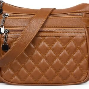 Crossbody Purse for Women Ladies Soft PU Leather Shoulder Bag Medium Roomy Handbag Fashion Tote Top Handle Satchel